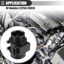 Motoforti Air Flow Sensor Meter, MAF Sensor Airflow Replacement, for Toyota 4Runner 1996-1998 V6 3.4L, Plastic, No.22250-20020, Black