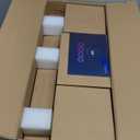 ocioc 52 Inch Ceiling Fans with Lights, Large Air Volume Ceiling Fan with Backlight, Ultra Quiet Reversible DC Motor with Remote (Black）