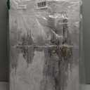 YHSKY ARTS Abstract Cityscape Oil Painting with Gold Foil Accents, Hand Painted Textured Modern Wall Art for Home Decor (27.5"L x 19.6"W)