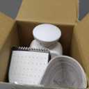 ONCE FOR ALL Upgrade Safe Mandoline Slicer Plus, Adjustable Vegetable Food Chopper Potato Fries French Fry Cutter, Detachable Blade, Kitchen Chopping Artifact, New Kitchen Gift (DarkGray)