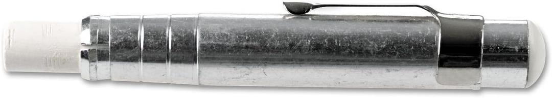 Charles Leonard Pen Style Aluminum Chalk Holder with Chalk, Silver (74541)