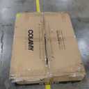 COLAMY Wooden Dining Chairs Set of 2, Modern Fabric Upholstered Kitchen Side Chairs, Farmhouse Dining Room Chair with Foot Pegs, Beige