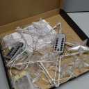 LED Christmas Window Lights,Hopolon 2Pack Hanging Star Lights,73 LED Christmas Star Light Xmas Light Twinkle for 8 Modes with Timer Memory for Indoor Outdoor Wall Holiday Glass Party Decor Warm White