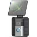 QIBOX Solar Charger Compatible with Ring Video Doorbell (2020 Release), Micro USB Port Only, Not for USB-C or 2-Prong Ports, 2.9W Waterproof Solar Panel for Continuous Power