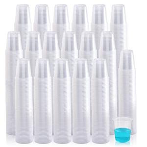 Turbo Bee 1000 Pack 3oz Disposable Plastic Cups, Disposable Mouthwash Cups,3 Ounce Small Clear Tumblers Ideal for Whiskey, Drinking Tasting, Food Sample