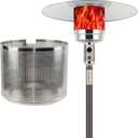 YASWIN Patio Heater Burner Net Cover Outdoor Patio Heater Replacement Heating Parts Emitter Screen Stainless Steel Safety Heating Net Fittings Applied To Most Gas PatioHeater 10.7inch Diameter (Silver 2)