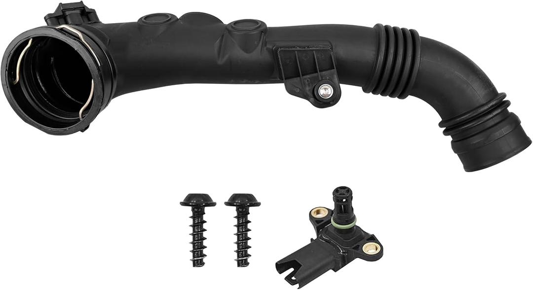 13717615026 Intake Hose Intercooler Hose to Throttle Housing Compatible With BMW 135i E82 E88, 335i E90 E91 E92 E93 E94 L6 2011 Air Intake 13717599294