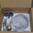 Emak Modern 7 Inch Globe Pendant Lights, Industrial Gold Pendant Light Fixtures, 1-Light Hanging Lights with Clear Glass Shade for Kitchen Island, Bedroom, Bathroom, Dining Room, Hallway, PL119-GD