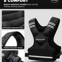BAGAIL Adjustable Weighted Vest for Women 4-10lb, Comfortable U-Neck Rucking Vest with 6 Removable Weights, Storage Pocket and Reflective Strips for Walking, Jogging, Weight Loss & Home Workouts