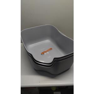 Pack Of 3 Cat Trays 8.5 x 22 x 13.5 In, Grey