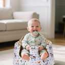 BOMOLOUR Seat Cover Compatible with Bumbo and Nuby Seat, Removable Breathable Baby Floor Seat Cover for Boys and Girls, Seat Not Included (Brown Farm)