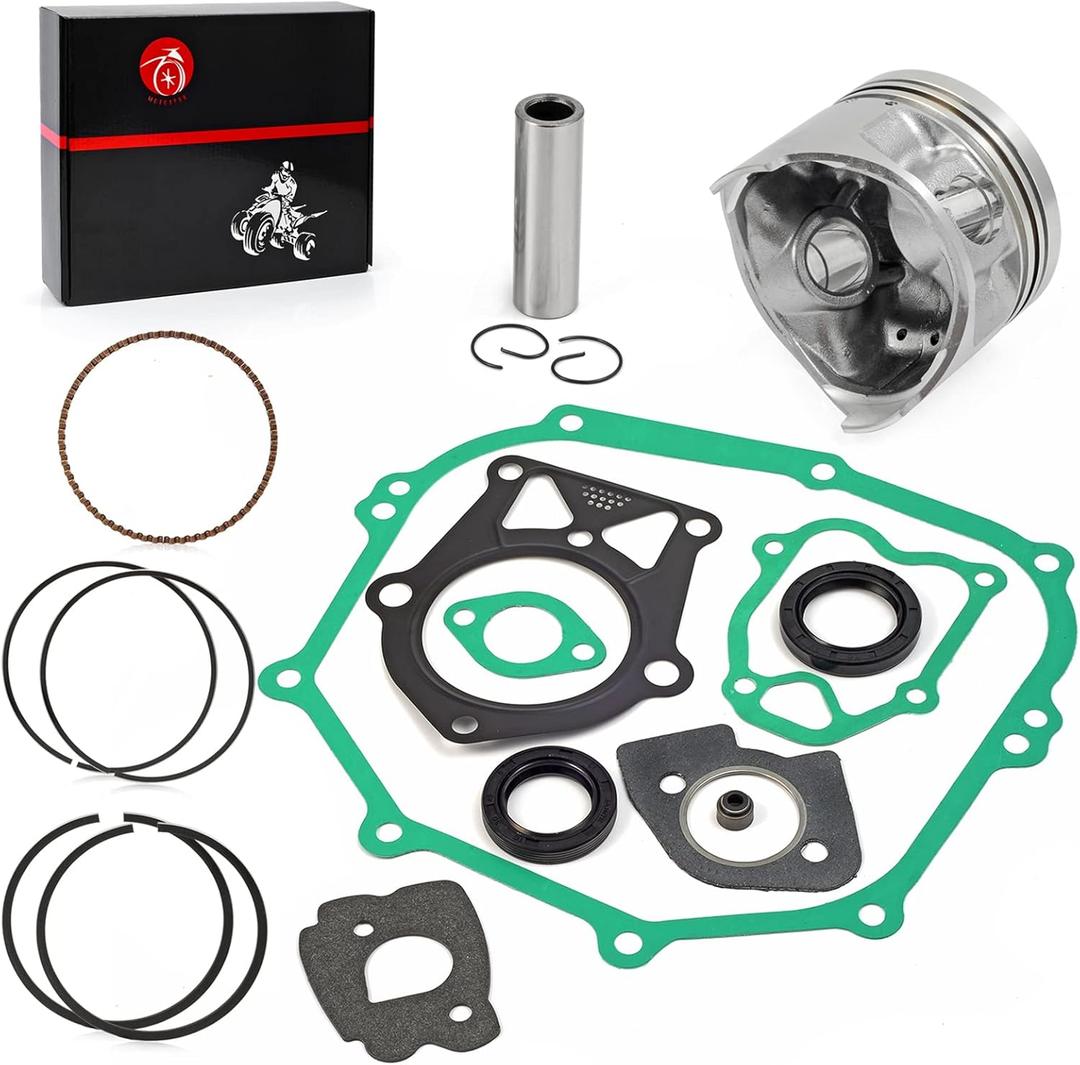 285cc Oversize Bore 0.50mm Piston & Ring Gasket Seal Rebuild Kit Compatible with YAMAHA Golf Cart G2 G5 G8 G9 1985-1995 G11 1993-1194
