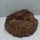 BODISEINT Modern Soft Plush Round Pet Bed for Cats or Small Dogs, Mini Medium Sized Dog Cat Bed Self Warming Autumn Winter Indoor Snooze Sleeping Cozy Kitty Teddy Kennel (20'' D x 8'' H, Chocolate)