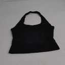 ForeFair Backless Halter Tops for Women - Summer Tank Top Casual Open Back Cute Sleeveless (Small, Black)
