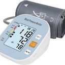 Blood Pressure Monitors for Home Use, Blood Pressure Machine Upper Arm with Large Wide Cuff Automatic Digital BP Machine LCD Screen BSX583 (Light Blue)