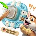 Dog Puzzle Toy - Puzzle Toys for Dogs 2 Levels, Dog Treat Puzzles Toys for IQ Training & Brain Stimulation, Slow Feeder as Gifts for Puppies, Cats, Dogs