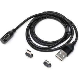 Spektrum Magnet Micro USB Charge Data Cable & Adapter: iX12, iX20, SPMA3067, Black