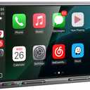 Upgraded Double Din Car Stereo with Wireless Apple CarPlay & Android Auto, 7'' LCD Touchscreen | 12LED Auto Backup Camera | Bluetooth 5.3 | Phone Mirror-Link | AM/FM/RDS Radio | 240W Powerful Sound