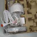 Candle Warmer Lamp, with 2 Bulbs,Timer & Dimmer,Compatible with Large Yankee Candle Jars,3 Wick Candles,Height Adjustable Electric Top Melter,110-120v, (White Marble)