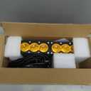 Willpower 12 inch Single Row Amber LED Light Bar 60W 4x4 Off Road Light Bar Flood Beam LED Work Light Truck UTV 4x4 Cars SUVs ATVs Boats Fog Driving Light with Wiring Harness kit