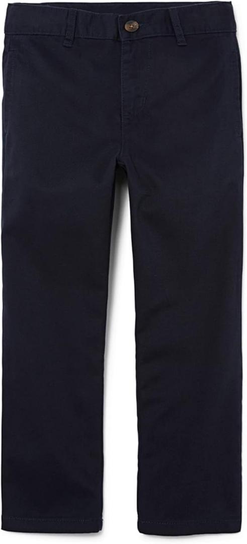 The Children's Place Stretch Relaxed Straight Chino Pants (New Navy) 8S