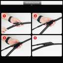 Front Windshield Wiper Blades for BMW 7 Series 740i 740Li 750i 750Li 2016-2022, Quiet and Streak-Free Wipers Assembly All-Season OEM Auto Replacement (2 Pack)