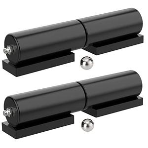 Heavy Duty Gate Hinges 5 Inches- 1Pack Weld On Install Black Iron Barrel Hinge 450lbs Capacity for Swing Door Trailer Ramp Metal Driveway Gate Drive Gate