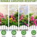 White Garden Edging Flexible Landscape Border with Anchoring Spikes for Lawn Flower Bed Outdoor Decor (20)