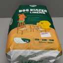 PAWPANG Disposable Dog Diaper Liners Booster Pads for Male & Female Dogs, 100ct, 4 Sizes Options, Doggie Diaper Inserts fit Most Types of Dog Diapers - Pet Belly Bands & Male Wraps (Large (100 ct))