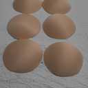 WMugthome 3 Pairs Round Seam Women's Removable Sports Yoga Bra pad, Bikini Top Bra Pads Insert (Beige, B Cup)