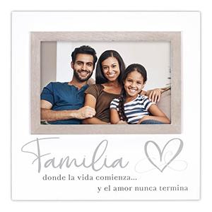 Malden International Designs 4x6 Familia Family Spanish Expressions Rustic Whitewash Picture Frame Malden International Designs 4x6 Familia Family Spanish Expressions Rustic Whitewash Picture Frame
