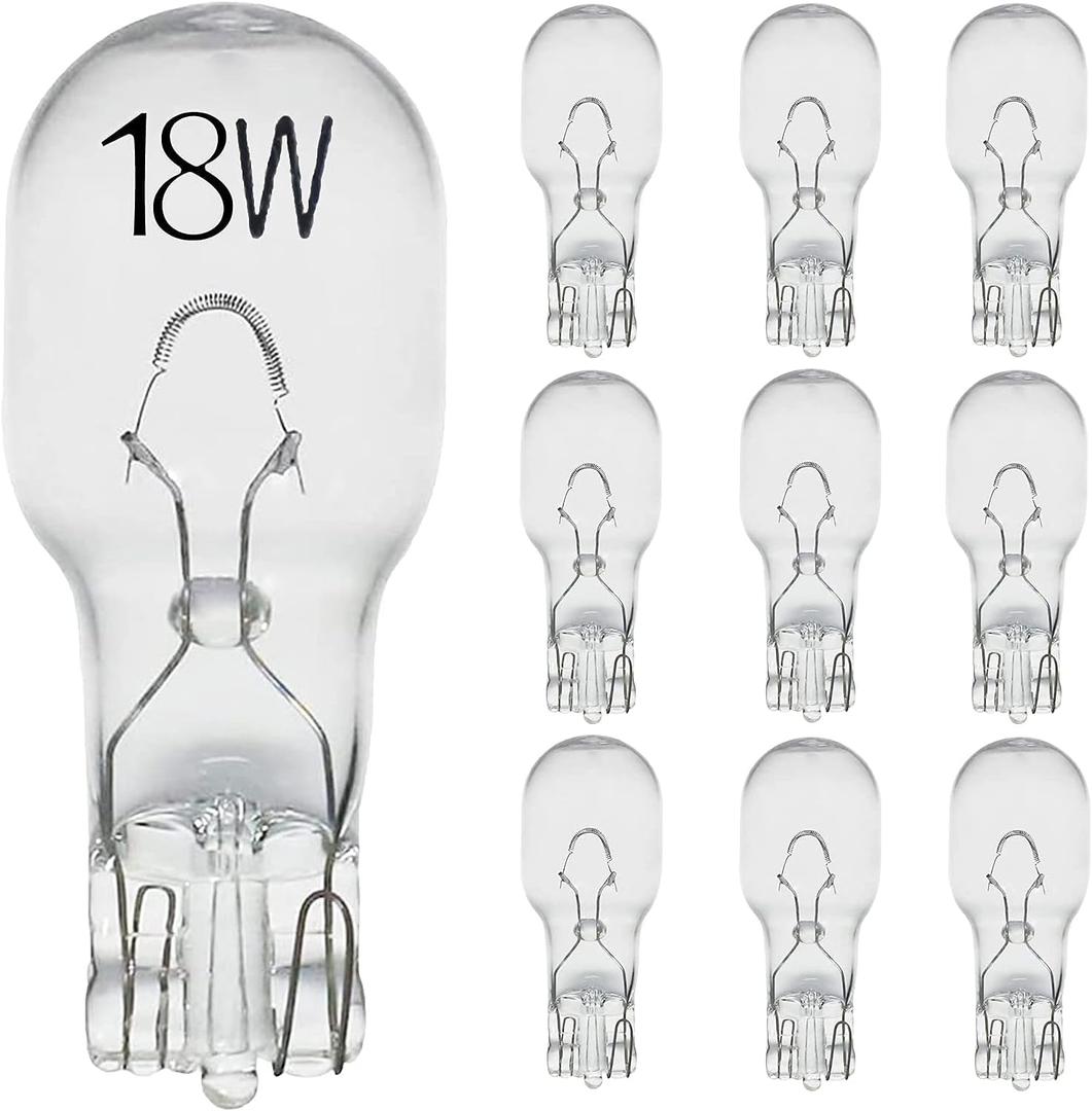 Diximus 12 Volt 18 Watt Low Voltage T5 T10 Landscape Bulb - Landscape Light Bulbs - Low Voltage Landscape Light Bulbs Incandescent - 10 Pack (10)