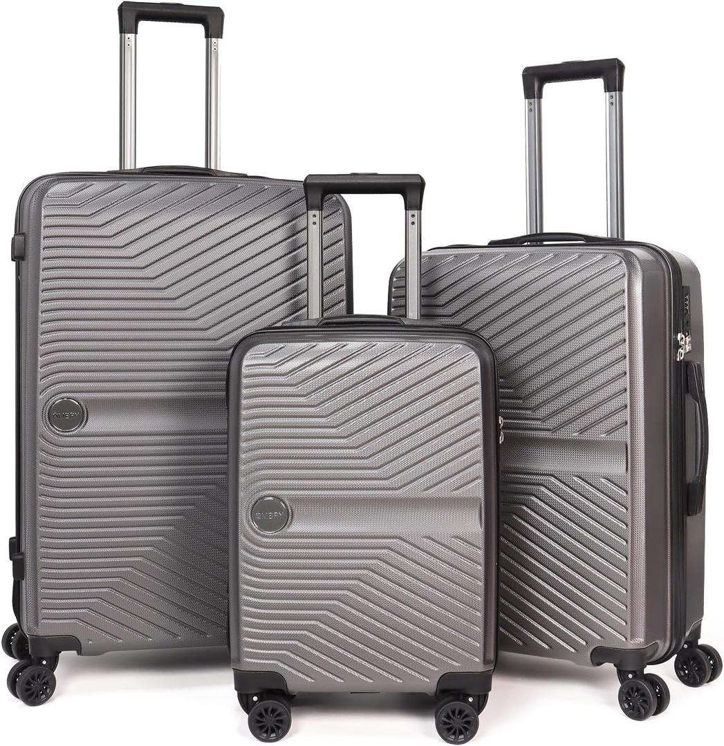Luggage Set 2 Pieces -Suitcase Set - Luggage with Wheels - Check-in Luggage - PC + ABS Durable Suitcase Rotating Silent Wheels 3-Piece 28 Mint Green (grey)