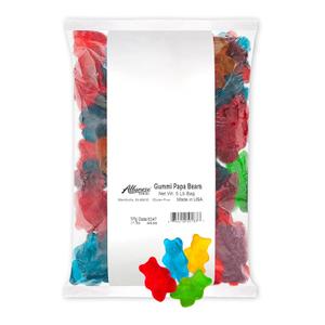 Albanese World's Best 4 Flavor Gummi Papa Bears, 5lbs of Candy, Expiry: 12/07/26