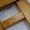 KEIKI Twin XL Over Queen Bunk Bed, Kids Wooden Floor Bed Frame with Ladder & Guardrail, Convertible to 2 Separated Teens Beds Frames, Upper Bedframe No Spring Box Needed, Easy Assembly, Brown