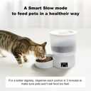 Automatic Cat Feeder with 270-Day Battery Life, Rechargeable Auto Cat Feeder with Slow Feed Mode & Very Quiet Dispensing, 2.5L App Controlled Small cat Food Dispenser for Cats & Small Dogs