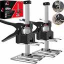 Labor Saving Handle 2 Pack,12 in Construction Jack,Multifunctional Furniture Jack for Installing Cabinets and Wall Tile Height Adjuster Handheld Lifter Tool, Load 440LBS