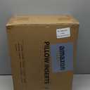 puredown Euro Pillow Inserts 24 x 24 (Pack of 2, White), Feather Down Pillow Stuffer, White Throw Pillows for Bed, Couch, and Cushion