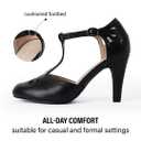 J. Adams Pepper Mary Janes - Cutout Kitten Heel Retro T Strap Pumps