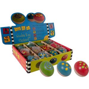 Sounds Like Fun! Wooden Egg Shakers, Set of 3
