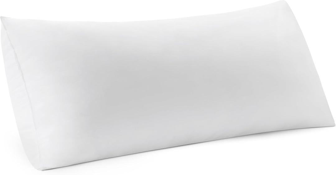 MIULEE 14x36 Inch Premium Lumbar Throw Pillow for Bed Sofa Couch Virgin Microfiber with 100% Cotton Cover Decorative Throw Pillow Insert Stuffer Form