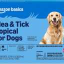 Amazon Basics Preventative Flea and Tick Topical Treatment for Medium Dogs (23-44 lbs), Up to 30 Days Protection, Fast Acting, 6 Counts
