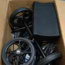 Economy Knee Scooter Steerable Knee Walker for Foot Injuries Compact Crutch Alternative with Dual Braking System (Black)