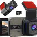 Dash Cam Front and Rear: 2K+1080P Dual Dash Camera for Cars, with 3.0" IPS Screen, G-Sensor, Loop Recording, 170 Wide Angle, Night Vision, Parking Mode,32GB SD Card Included, No WiFi