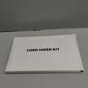 87in Cord Hider Kit, Cord Covers for Wires on Wall, Paintable Cable Raceway, Cord Hider for Wall Mount tv, tv Cable Hider Wall kit, Wire Covers for Cords, 6X L14.5in X W0.96in X H0.57in