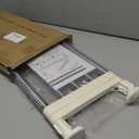 Hershii Closet Tension Shelf & Rod Expandable, Adjustable Storage Rack Metal Organizer DIY Divider Separator for Cabinet Wardrobe Cupboard Kitchen Bathroom (15.74 - 23.62 inches, Ivory)