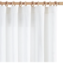 jinchan Soft Linen Curtains Set 2 Panels, Off White Curtains 72 Inch Length, Farmhouse Light Filtering Drapes for Living Room Bedroom, Sheer White Drapes Back Tab Top (W50 x L72, Off White)