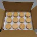 12 Pack 2oz Glass Shot Bottles with Caps, 60ml Borosilicate Glass Juice Shot Bottles, Dishwasher & Freezer Safe, Reusable Wellness Ginger Shot Glass with Lids 