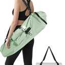 Yoga Mat Bag, with Water Bottle Pocket and Big Wet Pocket & Yoga strap & Large Capacity, Stylish & Functional Fitness Mat And Essential items for Women & Men