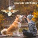 2 x Dog Memorial Gifts for Loss of Dog - Angel Dog Stained Glass Window Hanging - A Beautiful Tribute for Your Beloved Pet - Pet Memorial Gifts - Sympathy and Remembrance - Comforting Pet Loss Gifts